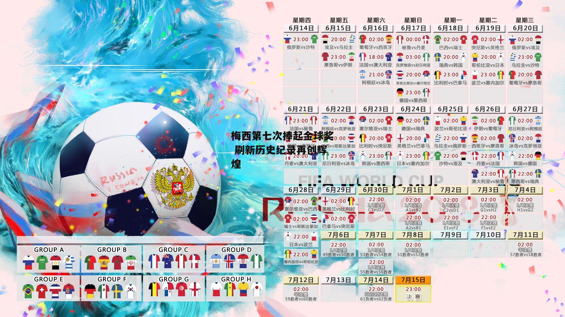 梅西第七次捧起金球奖 刷新历史纪录再创辉煌